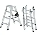 Produktbild: Munk Stufen Stehleiter Set beidseitig begehbar steckbar 7 Stufen