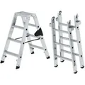 Produktbild: Munk Stufen Stehleiter Set beidseitig begehbar steckbar 7 Stufen