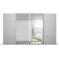 Produktbild: Schwebetürenschrank - seidengrau - 2 Spiegeltüren - 360 cm Kleiderschrank