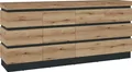 Produktbild: Sideboard -  Evoke Eiche Nachbildung - Grau - B 201 cm - 4 Türen - 2 Schubladen