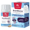 Produktbild: Probiotikum gegen Stress, innere Unruhe & Angst – Für bessere Stimmung & Schlaf – Mit Safran & Darm-Hirn-Achse (Cerebiome®) – 30 Kapseln – BrainBiome®