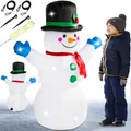Produktbild: DeubaXXL DE Aufblasbare Weihnachtsdeko Schneemann XL beleuchtet 120cm 107514