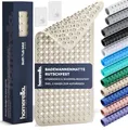 Produktbild: homerella® Badewannenmatte rutschfest 88x39cm, INKL. HAKEN, Rutschfeste Badematte BPA frei, Duschmatte rutschfest, Antirutschmatte Badewanne, Rutschmatte Badewanne, schimmelresistent&maschinenwaschbar