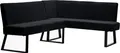 Produktbild: OTTO home Eckbank Gladiole, (Sitzbank, Esszimmerbank, Bank), mit Taschenfederkern, schwarzes Metallgestell, Breite 190 cm