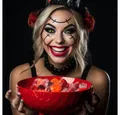 Produktbild: aricona Motivlinsen Karneval Kontaktlinsen Farbige Fasching Halloween Funlinsen Kostüm, ohne Stärke, 2 Stück