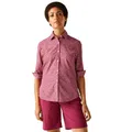 Produktbild: Regatta Damen Kurzarmshirt Shirt Wanderbluse Kinnis Bluse, Farbe:Pink, Artikel:-5N9 Lilas floral Print, Größe:42