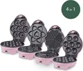 Produktbild: 4in1 Donut Muffin Waffel und Kuchen Maker Weasy KID400 Waffeleisen Waffelautomat
