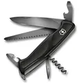 Produktbild: Victorinox Schweizer Taschenmesser Ranger 55 Onyx Black, Swiss Army Knife, Multitool, 13 Funktionen, Feststellklinge, Schwarz