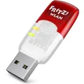 Produktbild: AVM FRITZ!WLAN Stick AC 430 MU-MIMO USB-WLAN-Adapter weiß/rot Stick 433 MBit/s