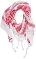 Produktbild: Mil-Tec Unisex Shemagh Mode Schal, Weiß/Rot, 110x110 cm EU