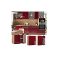 Produktbild: Vicco Hängeschrank Küchenschrank Küchenmöbel Fame-Line Eiche Rot Bordeaux modern 60 cm Küche Einbauküche Hängeschrank Drehtür Einlegeboden Küchenzeile Hochglanz
