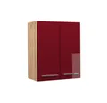 Produktbild: Vicco Hängeschrank Fame-Line, Bordeaux Hochglanz/Goldkraft Eiche, 60 cm