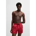 Produktbild: HUGO Badehose Haiti mit Markenschriftzug auf der Kordel rot L (52)