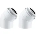 Produktbild: Viessmann Bogen 45° konzentrisch Ø 60/100 (2 Stk.) - Farbe weiß - 7373227