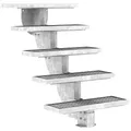Produktbild: DOLLE Außentreppe Gardenstep mit 5 Stufen Höhe 92,5-112,5 cm Gitterroststufen 80 cm