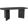 Produktbild: Selsey Piano – Esstisch rechteckig mit abgerundeten Ecken, 190 cm, Holzoptik Esche Schwarzgrau