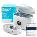Produktbild: KLARBERG® Ultraschallreinigungsgerät Brille, Schmuck uvm. I Ultraschallreiniger I Ultraschallbad für eine Tiefenreinigung I ultrasonic cleaner, Brillenreinigungsgerät (600ml)