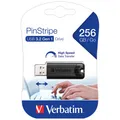Produktbild: kQ Verbatim Store n Go 256 GB Pinstripe USB 3.2 Gen 1 Stick black 49320