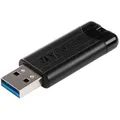 Produktbild: verbatim USB-Stick PinStripe 3.0 schwarz 256 GB, 1 St.