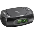 Produktbild: UR 1308, Radiowecker schwarz, UKW-Radio, CD-Player, USB-Ladefunktion