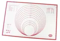 Produktbild: Dr. Oetker Silikon Backmatte 60x40cm Ausrollmatte rot/weiß rutschfest