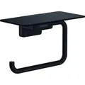 Produktbild: hansgrohe AddStoris Toilettenpapierhalter, mit Ablage, 41772670, Farbe: Schwarz Matt