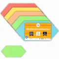 Produktbild: perfect line 250 Moderationskarten (24 x 10,5 cm), Intensiv-Farben, Recycling-Karton, Extra-Stark, MADE IN GERMANY (Rhombus/Doppel-Pfeil)