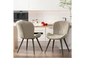 Produktbild: HawthyHome Esszimmerstuhl 2er Set Polsterstuhl mit Armlehnen & Metallbeinen (2 St), Wasserdicht & Ergonomisch für Küche Esszimmer Wohnzimmer