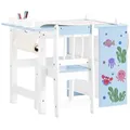 Produktbild: SoBuy Kindersitzgruppe, Blau, Holzwerkstoff, Holz, 80x66x50 cm, Kinder- & Jugendzimmer, Kindermöbel, Kindersitzmöbel & -tische, Kindersitzgruppen