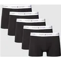 Produktbild: Tommy Hilfiger Trunks mit elastischem Bund im 5er-Pack in Black, Größe S