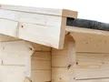 Produktbild: Gartenhaus Blockbohlenhaus CA2976 28 mm naturbelassen mit 2 m Anbau