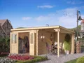 Produktbild: Gartenhaus Gerätehaus WOODTEX Pultdach naturbelassen Holz Holzhaus Garten