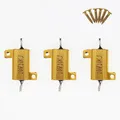 Produktbild: 3 Stück 10W 10K Ohm HochleistungsDrahtwiderstand mit Aluminiumgehäuse und Sch...