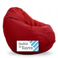 Produktbild: Bruni Kinder-Sitzsack Classico S in Rot – Sitzsack mit Innensack für Kinder, Abnehmbarer Bezug, lebensmittelechte EPS-Perlen als Bean-Bag-Füllung, aus Deutschland