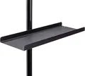 Produktbild: K&M 12215 Noten- und Instrumentenablage Schwarz strukturiert, Stahl, 36,8 cm x 12,6 x 1,9 cm Fläche, anklemmbar bis ø 3 cm