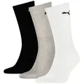 Produktbild: Puma 3P Sport Crew Socks Grau/Schwarz Gr 39/42