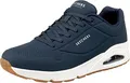 Produktbild: Skechers Herren Uno Stand On Air Sneaker, Navy Durabuck Trim, 39 EU