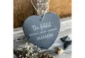 Produktbild: Spruchreif® Dekohänger Großes Schieferherz mit Gravur, Wanddeko