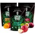Produktbild: Mate Tee Verde Mate Set 1,5kg - Brasilien Yerba Mate - 5mm Grobe Blätter - Luftgetrocknet, Staubarm - mit Apfel, Minze, Mango & Maracuja - Natürlicher Wachmacher - Ideal für Einsteiger - Mild - 3x500g