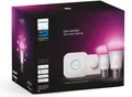 Produktbild: Philips Hue Starter Set E27 1100lm Bridge Button W&CA 16 Mio Farben NEU OVP
