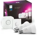 Produktbild: Philips Hue White & Color Ambiance Starter Set mit E27 Lampen 2-er Pack (1100)