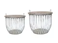 Produktbild: Chic Antique Beistelltisch Chic Antique Sofatisch mit Holzdeckel 2er Set