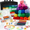 Produktbild: Häkelwolle Set 103 Stück 30 Farben 2180 Yards Ac