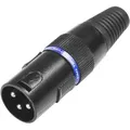 Produktbild: ah Connectors 3 STAR DMX T 3 - XLR Stecker 3-Pol - mit Abschlusswiderstand