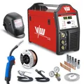 Produktbild: Fülldraht Schweißgerät 200A, MIG MAG Schweissgerät, Inverter Schutzgasschweißgerät SET mit Schweißhelm&Fülldraht, für Profi&Anfänger, 2&4 Takt, Milano2300, VECTOR WELDING