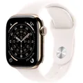 Produktbild: Apple Watch S11 2025 Titan Gold Cellular 42mm (Sportarmband blassrosa) M/L