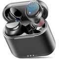 Produktbild: TOZO T6 Kopfhörer Kabellos Bluetooth 5.3 Bluetooth Kopfhörer, In Ear Kopfhörer 50 Std Akkulaufzeit mit Ladeetui, IPX8 Wasserdicht Kabellose Kopfhörer, Premium Tiefer Bass Sportkopfhörer - Schwarz