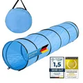 Produktbild: Hunde Agility Tunnel - Hundetunnel Spieltunnel Agilitytunnel Hundehöhle inkl. Heringe und Transporttasche (200 x 43 cm)