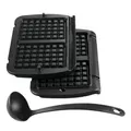 Produktbild: Tefal Optigrill Waffelplatten, XA7248 inkl. Schöpfkelle  XA7248 , 1 Set = 2 Waffelplatten inkl. 1 Schöpfkelle
