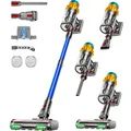 Produktbild: Akku Staubsauger, 50KPA/600W/70Mins Staubsauger Kabellos mit Selbststehend, 1...